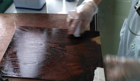 木器漆基础知识：水性木器漆底面擦色工艺(图6)